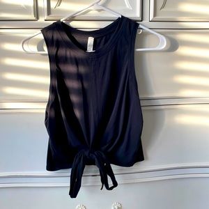 Lululemon Black Sleeveless Top with Tie